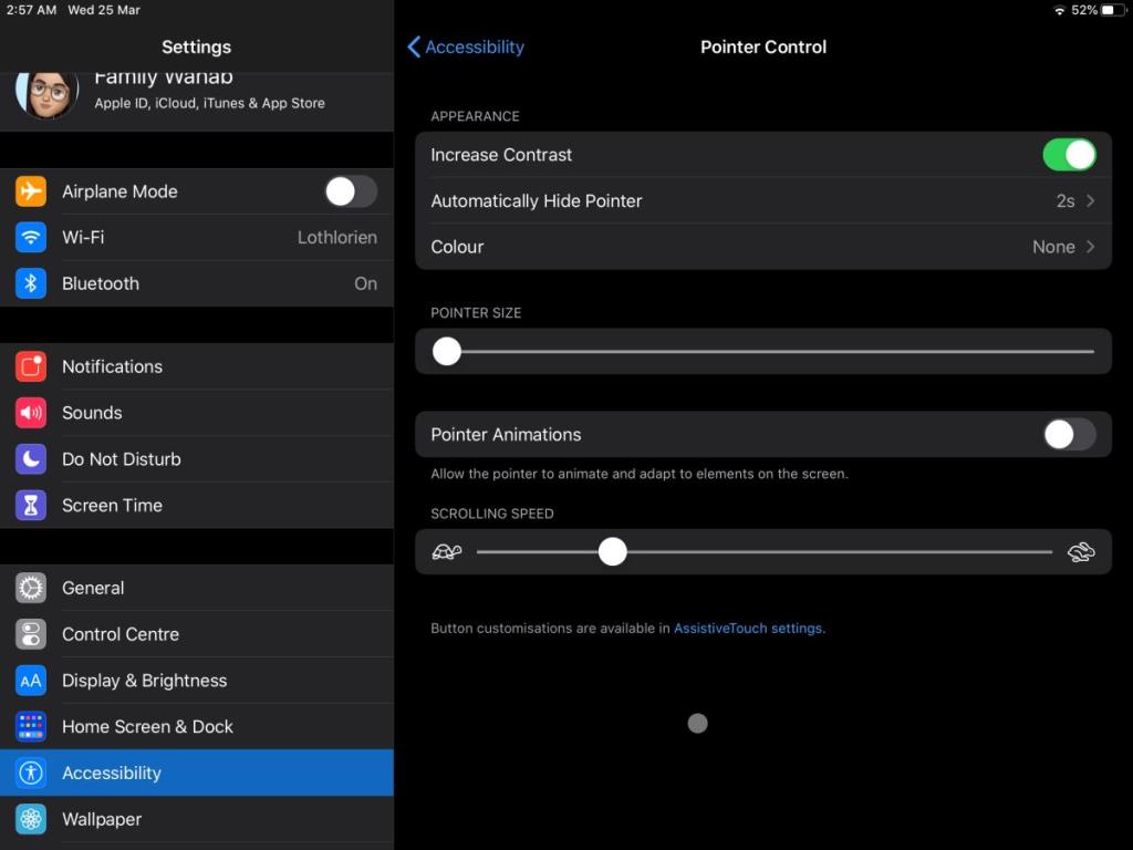 iPadOSでマウスポインタをカスタマイズする方法