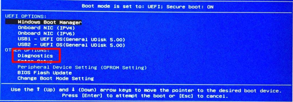 Como executar o diagnóstico de hardware do BIOS sem um sistema operacional