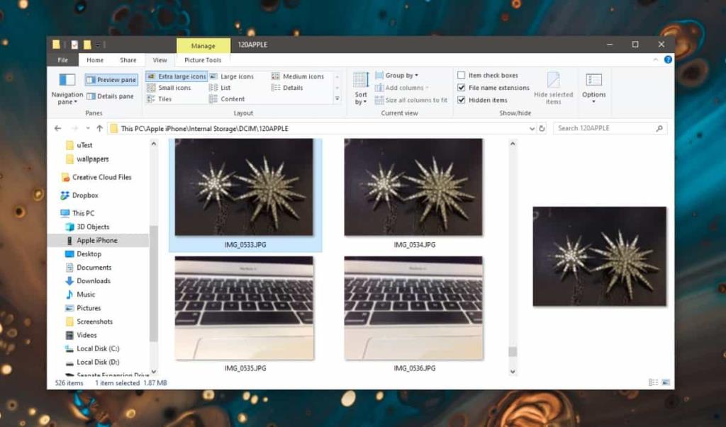 Cara mengimpor foto HDR dari iPhone di Windows 10