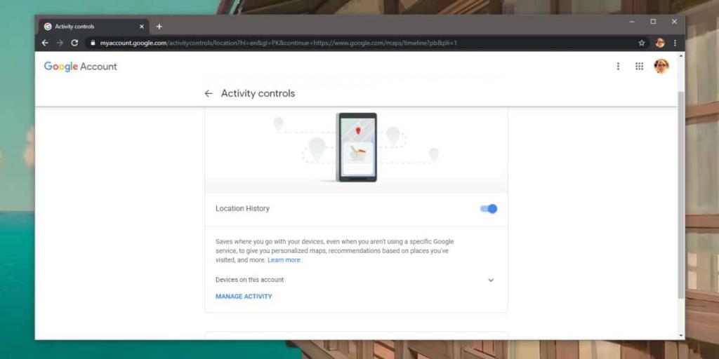 Come disabilitare gli avvisi Completa la cronologia da Google Maps