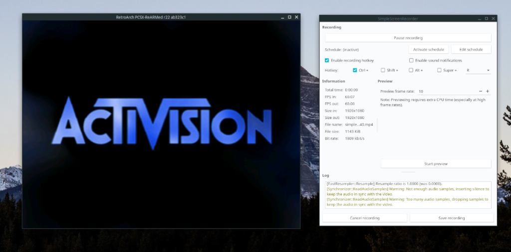 วิธีบันทึกการเล่นเกม Retroarch บน Linux