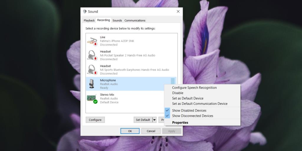 Cara mengubah mikrofon default di Windows 10