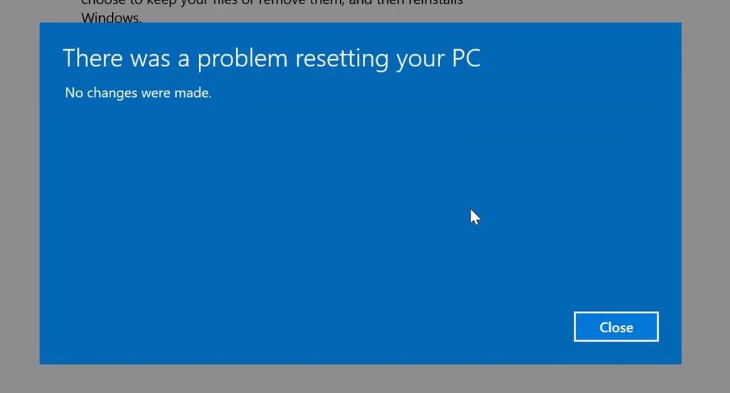 Cách Đặt lại PC trên Windows 10 khi Tự động Đặt lại Không thành công