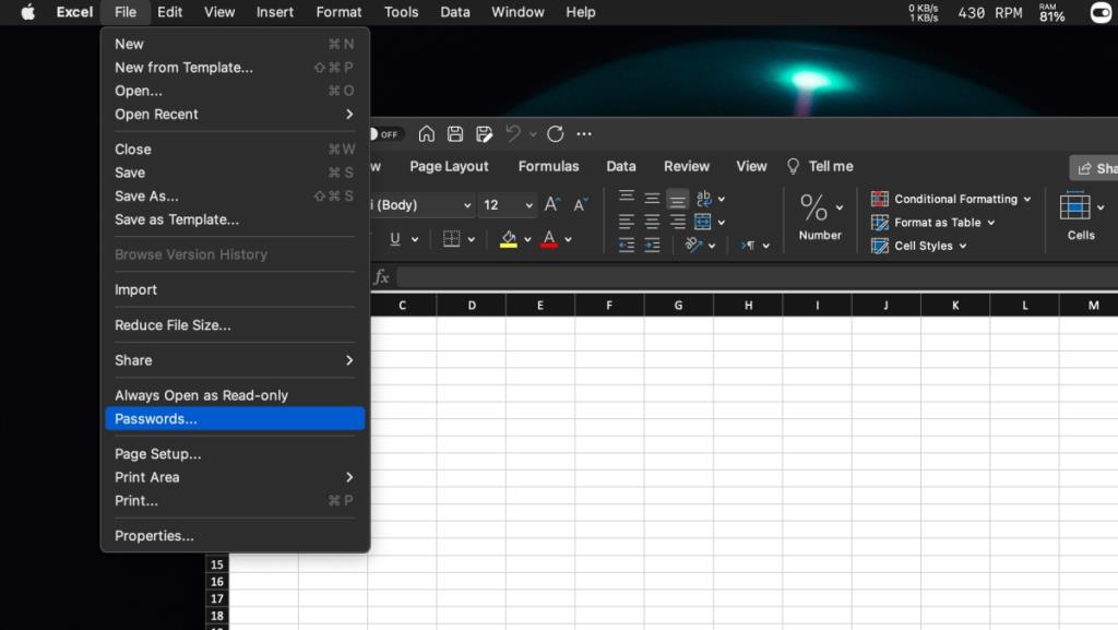 Cara melindungi kata sandi file Excel