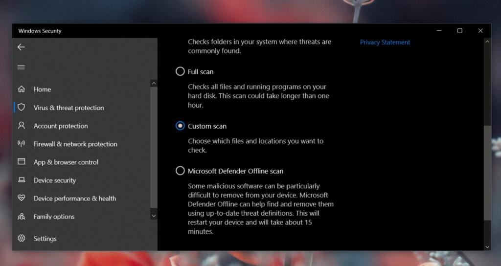 Cara memindai file atau folder dengan Windows Defender di Windows 10