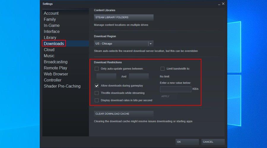 Tải xuống Steam chậm? Đây là những việc cần làm để có tốc độ tải xuống Steam tốt hơn