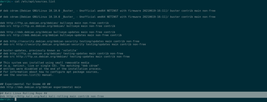 วิธีติดตั้งแอพ Kali Linux ใน Debian