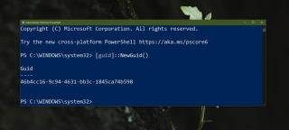 Cách tạo GUID bằng PowerShell trên Windows 10