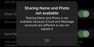 Cómo corregir Compartir nombre y foto no está disponible en iOS
