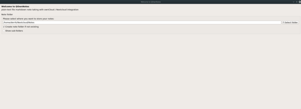 Come configurare QOwnNotes con NextCloud su Linux