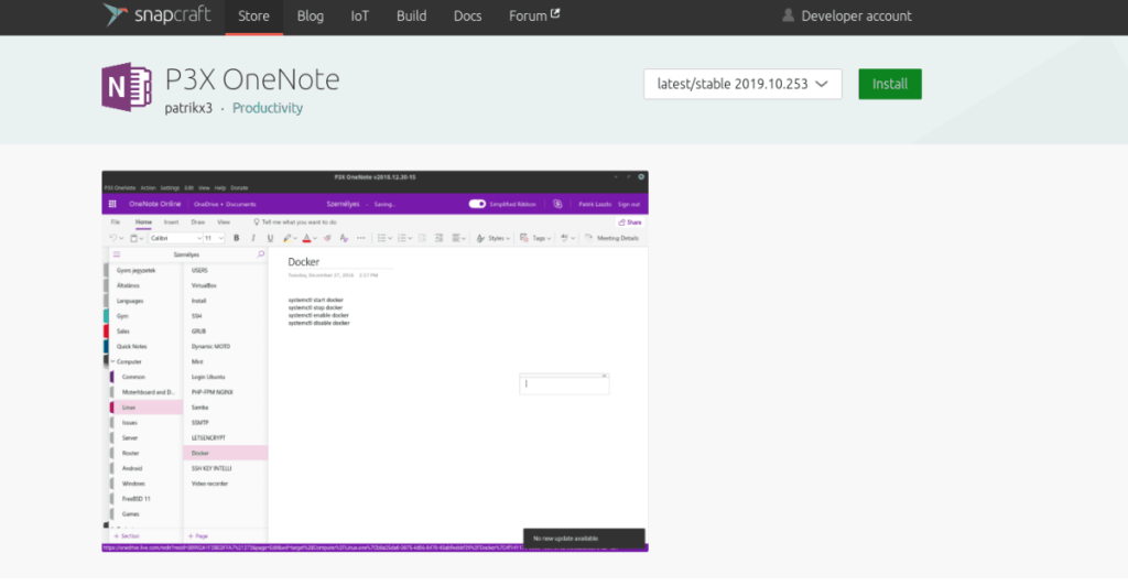 Как установить Microsoft OneNote в Linux