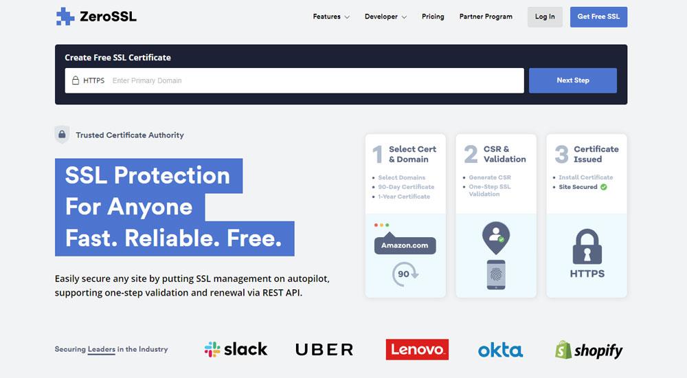 ZeroSSL – การสร้างและการจัดการใบรับรอง SSL ราคาไม่แพง (รีวิว REST API)