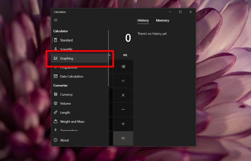 Come utilizzare la modalità grafico in Calcolatrice su Windows 10