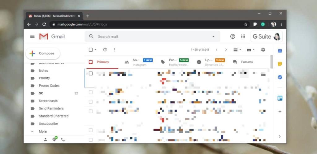 Come modificare la barra laterale in Gmail per il Web