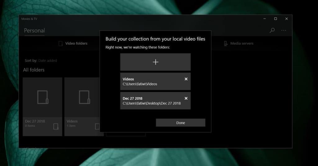 Como adicionar pastas e servidores a Filmes e TV no Windows 10