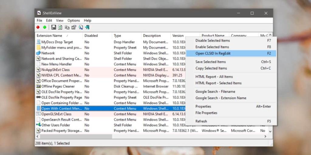 Cara menemukan nilai registri untuk item menu konteks di Windows 10