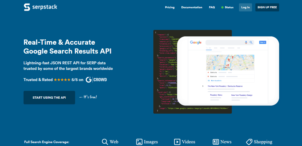 Revisão de Serpstack: uma API JSON Rest para resultados de pesquisa do Google