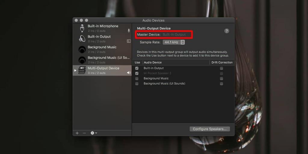 Cara mengelola volume untuk perangkat Audio Multi-output di macOS