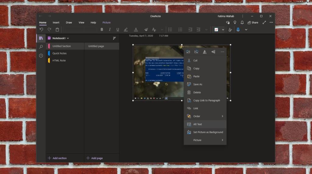 Cara memperbaiki opsi Salin teks dari gambar yang hilang di OneNote di Windows 10