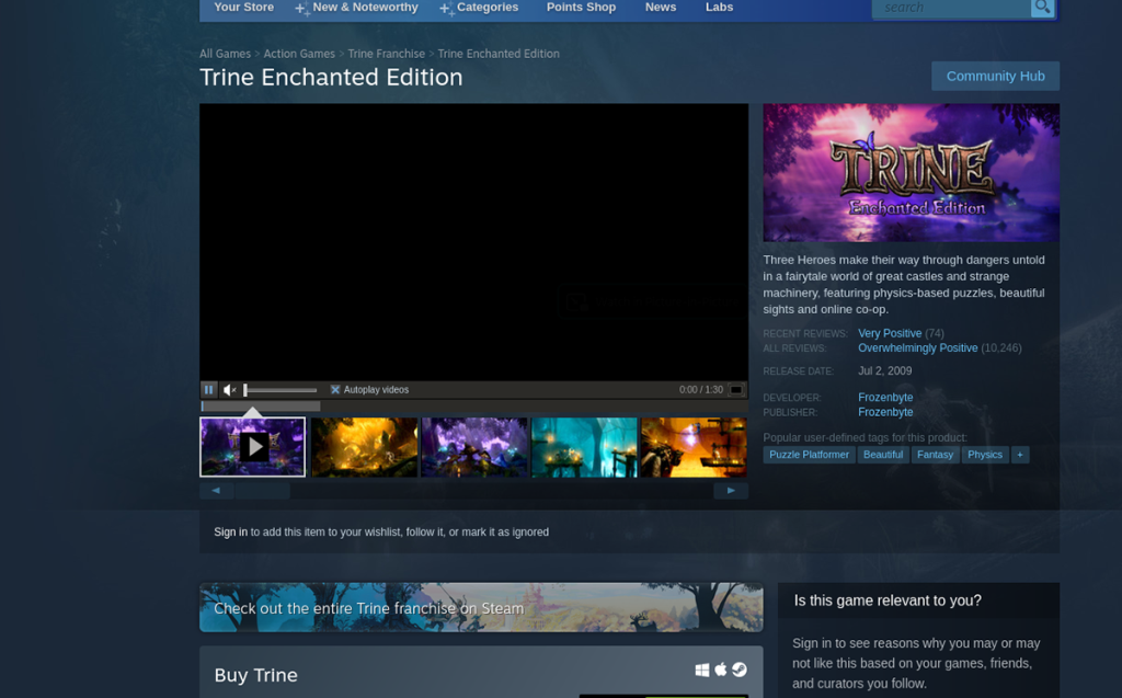 Cara memainkan Trine Enchanted Edition di Linux