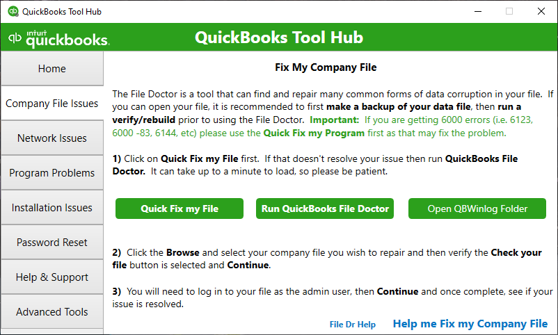 QuickBooks Tool Hub: Baixe, instale, como usar