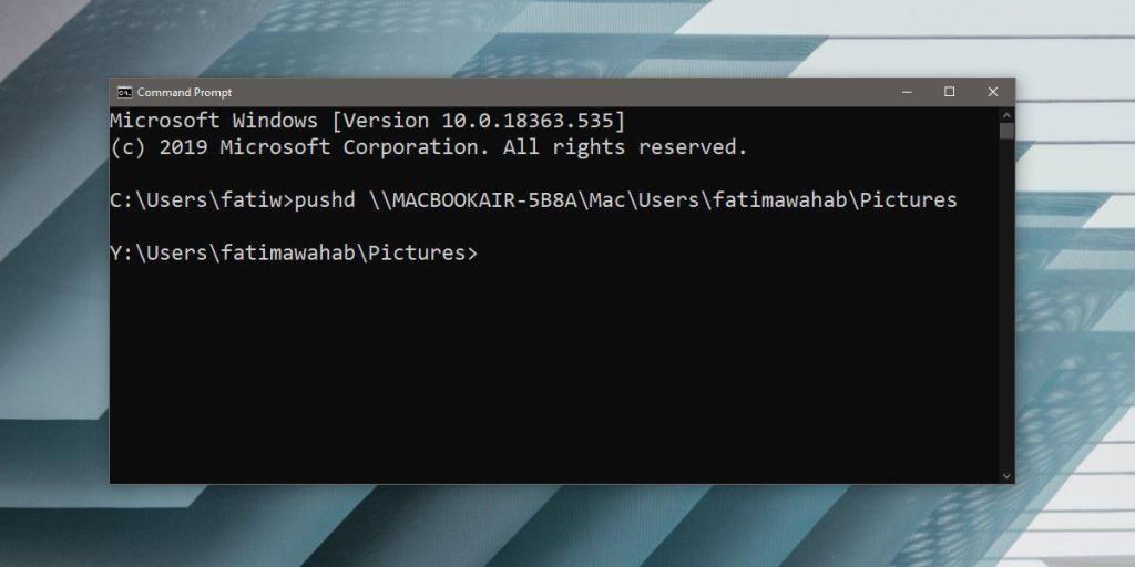 วิธีเข้าถึงตำแหน่งเครือข่ายใน Command Prompt บน Windows 10