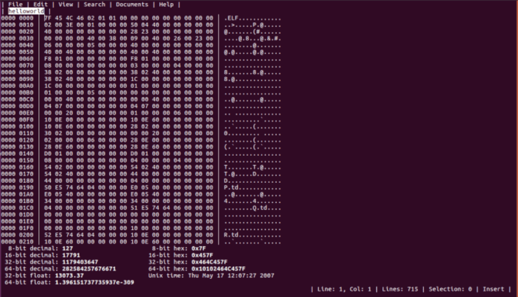 Cómo configurar un editor hexadecimal en Kali Linux