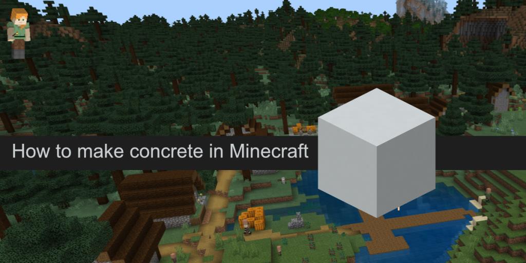 Cara membuat beton di Minecraft