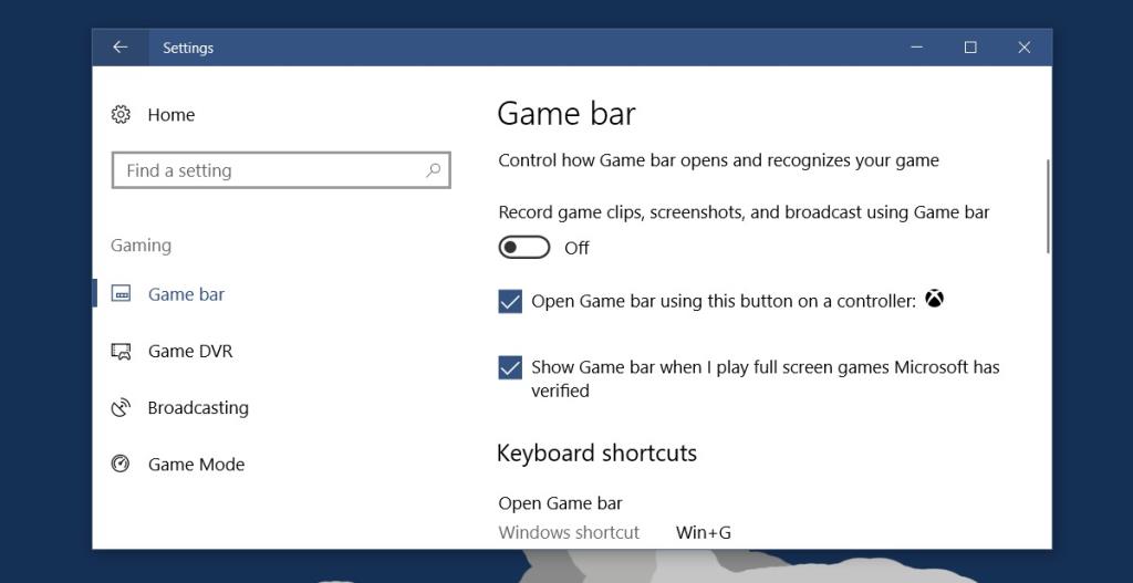 Как отключить игровую панель в Windows 10