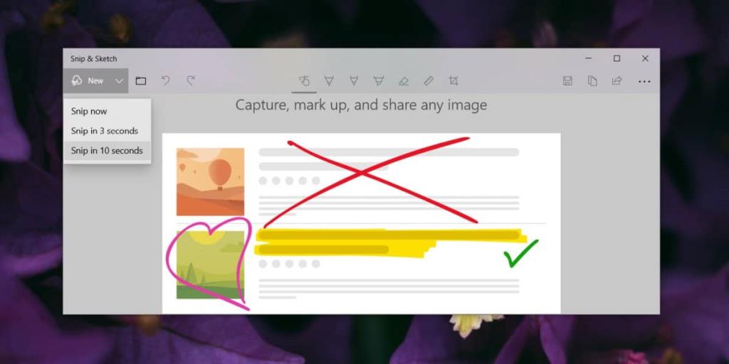 วิธีจับภาพเมนูด้วย Snip & Sketch บน Windows 10