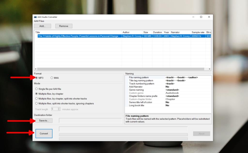 Cara mengonversi buku Audible ke MP3 di Windows 10