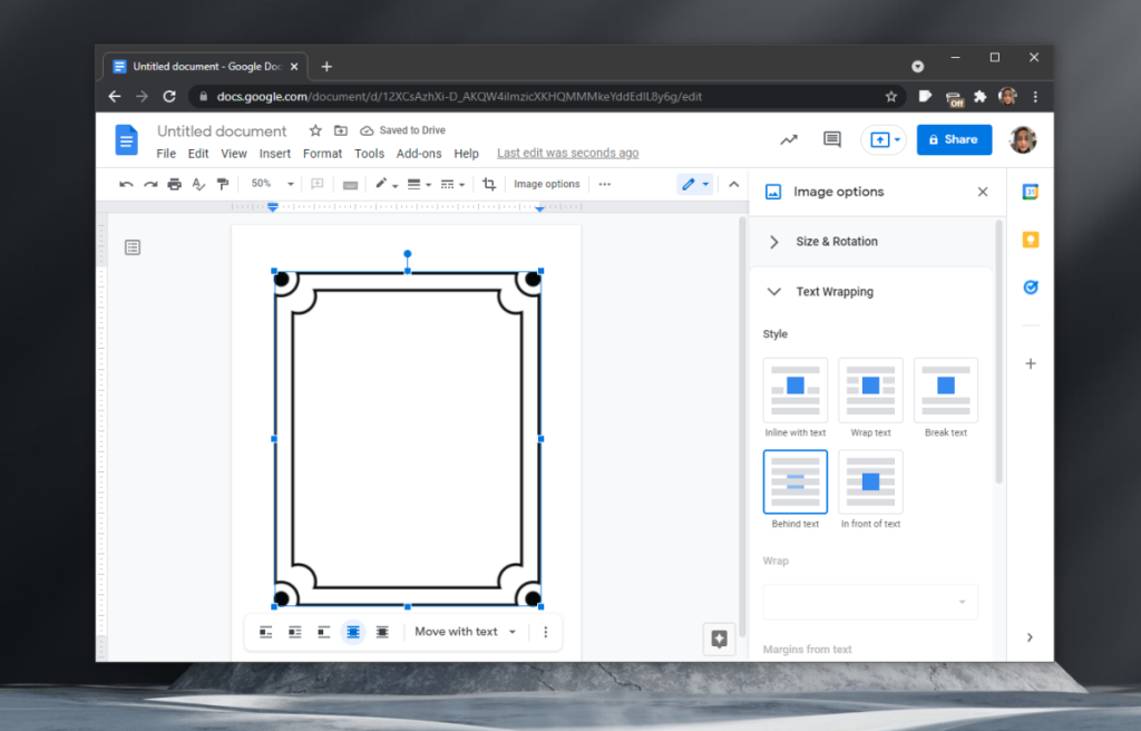 如何在 Google Docs 上添加邊框