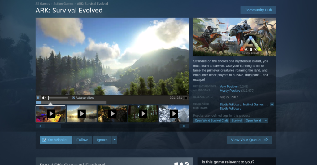 Cara memainkan ARK: Survival Evolved di Linux