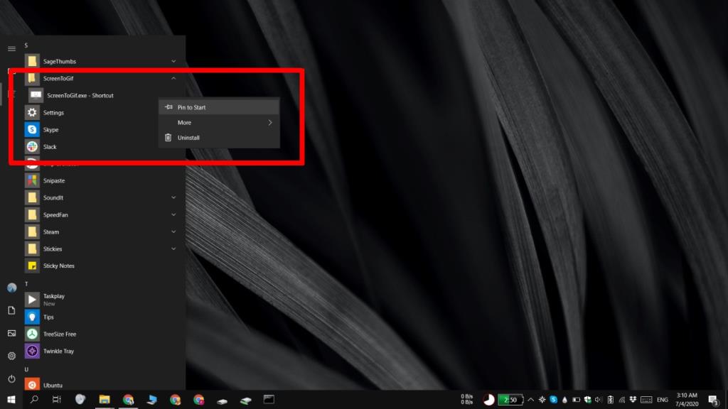 วิธีปักหมุดแอพพกพาไว้ที่ Start Menu บน Windows 10