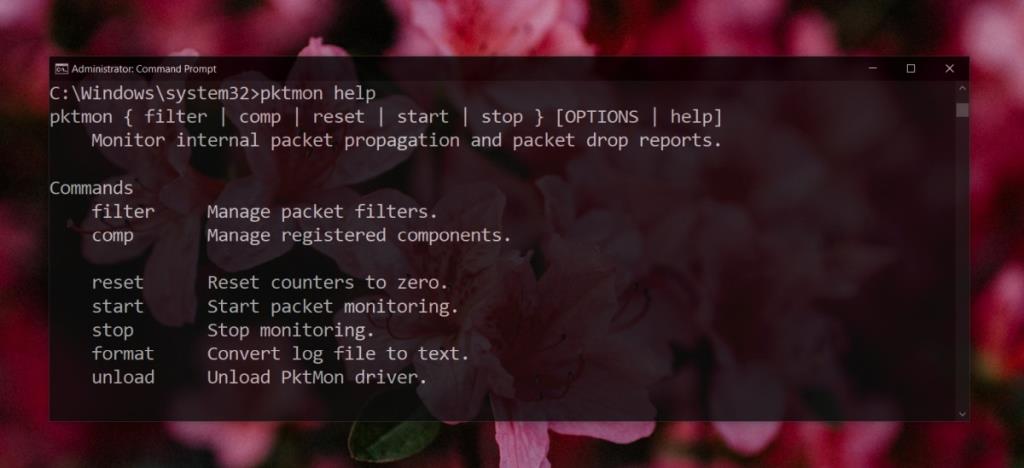 Cara menggunakan alat sniffer Jaringan Pktmon.exe di Windows 10