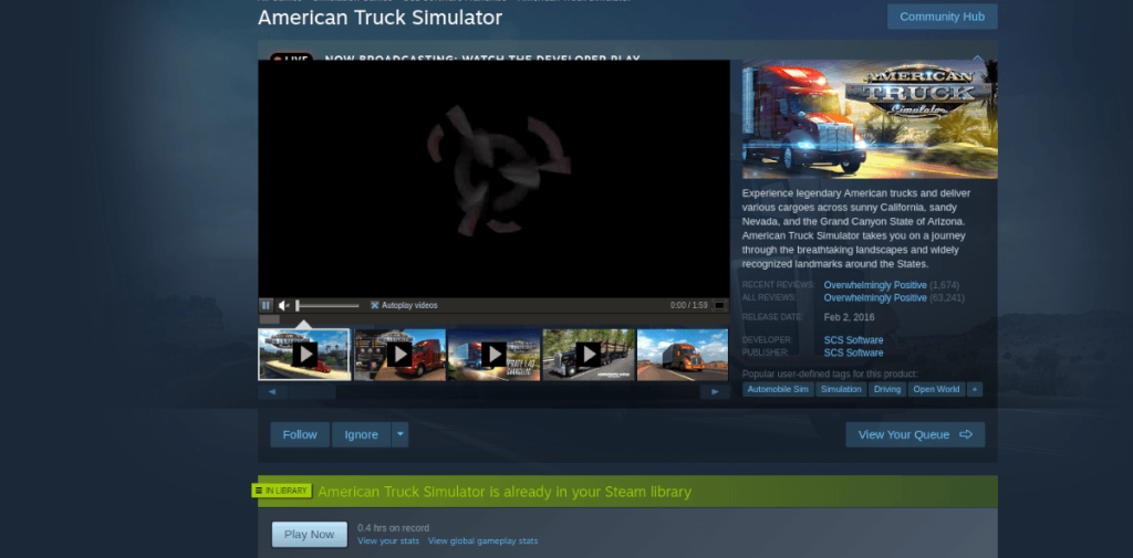 Cómo jugar American Truck Simulator en Linux