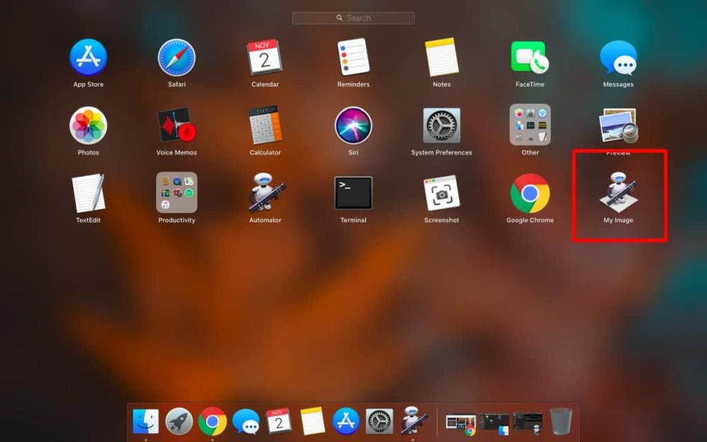 Come aprire un file da Launchpad su macOS