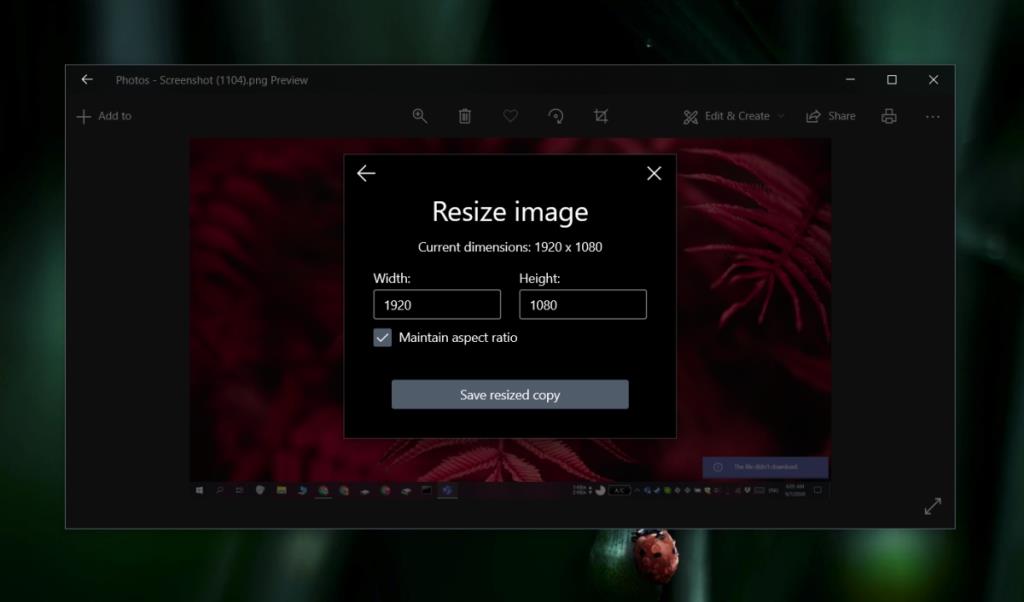 Cara mengubah ukuran gambar di Windows 10