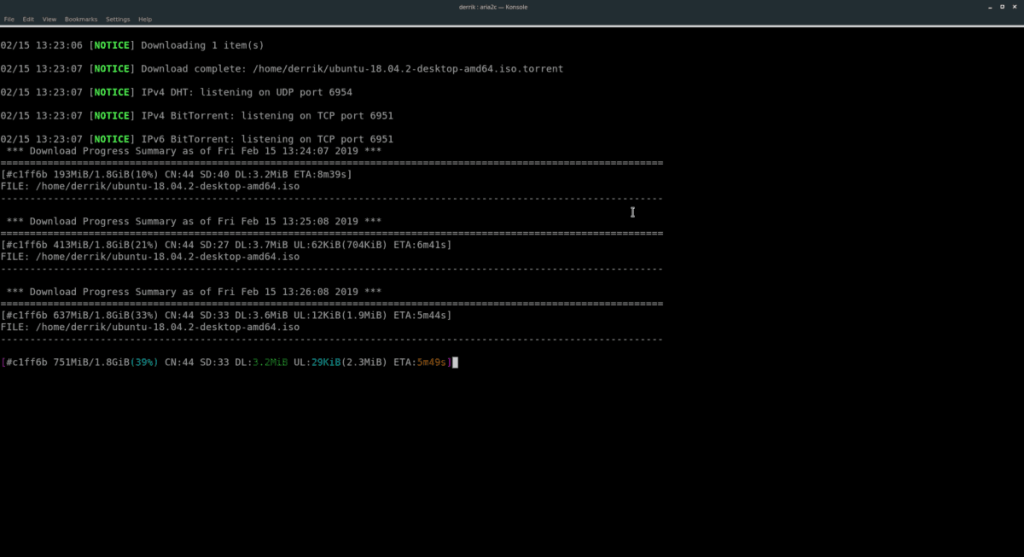 Cómo descargar torrents desde la línea de comandos en Linux