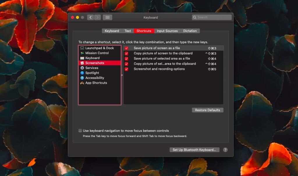 So ändern Sie die Tastenkombination für Screenshots unter macOS