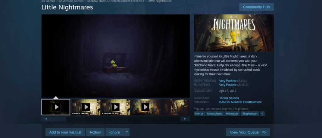 Cara memainkan Little Nightmares di Linux