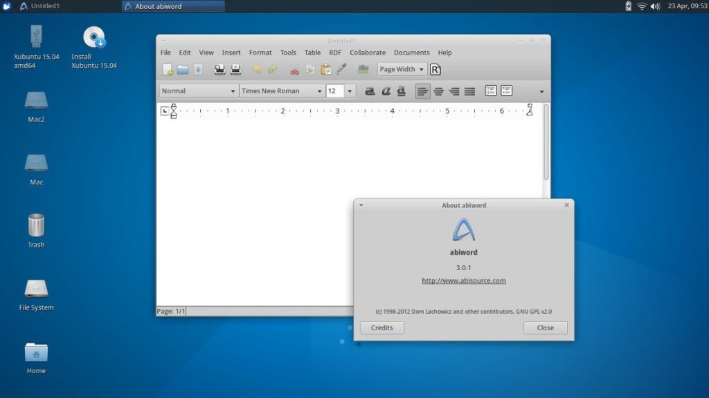 Come installare il word processor Abiword su Linux