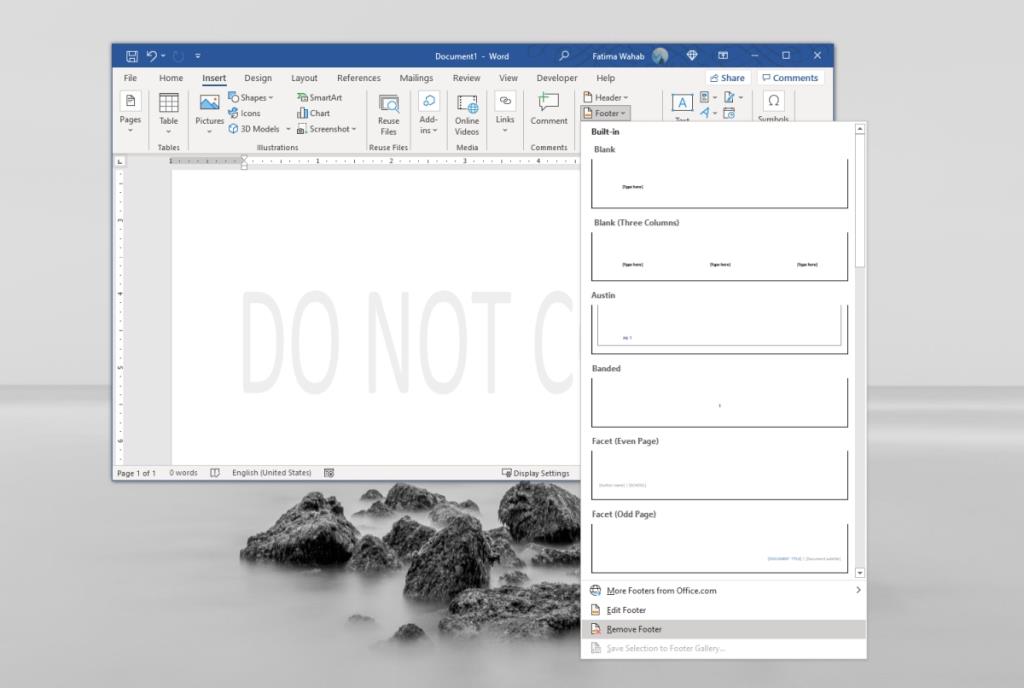 Cómo eliminar la marca de agua en Microsoft Word