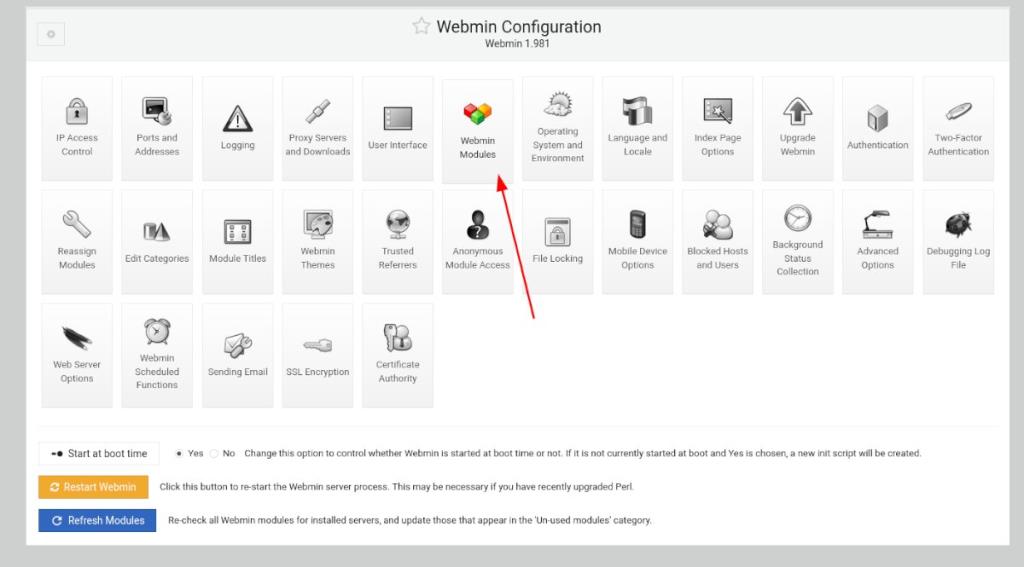 Cómo instalar módulos de terceros en Webmin