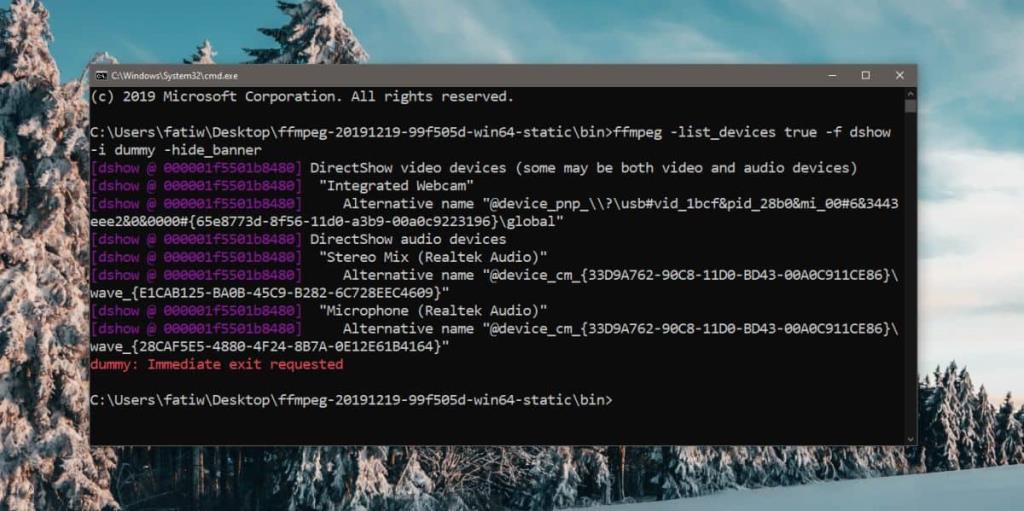 Come accedere alle impostazioni avanzate per la webcam integrata su Windows 10