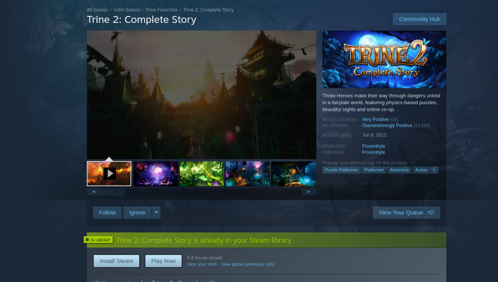 วิธีเล่น Trine 2 บน Linux