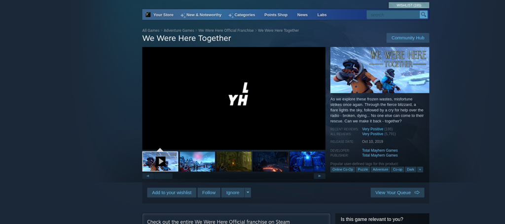 Cómo jugar We Were Here Together en Linux