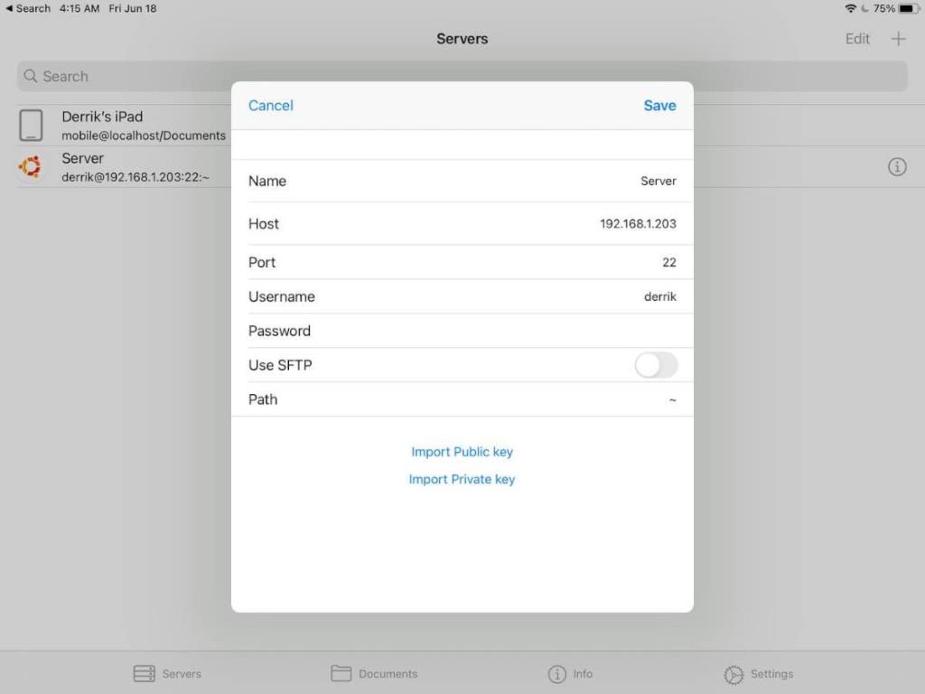 Como acessar um computador Linux remoto de um iPad