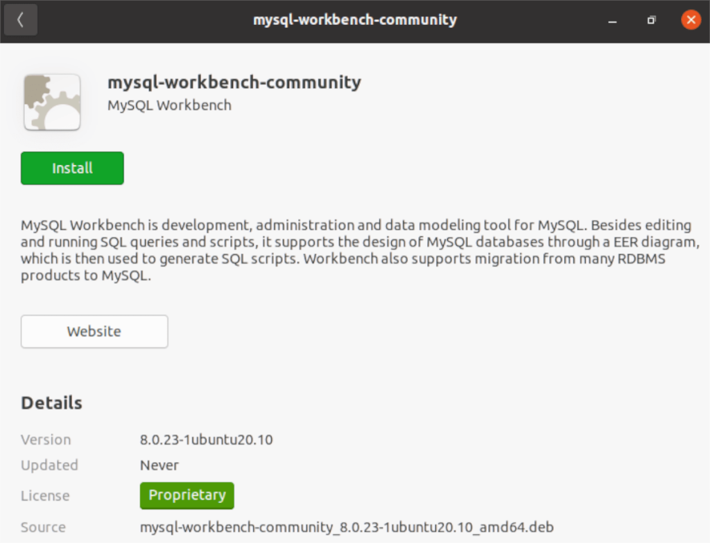 Cara menginstal MySQL Workbench di Ubuntu