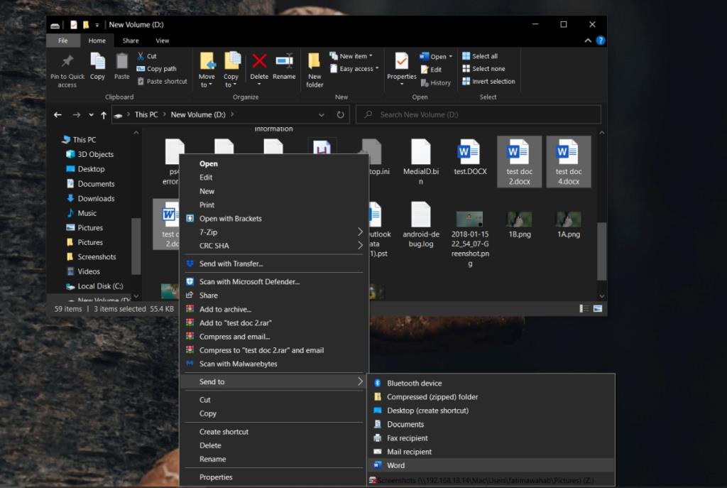 Cara menggunakan Open With untuk banyak file di Windows 10